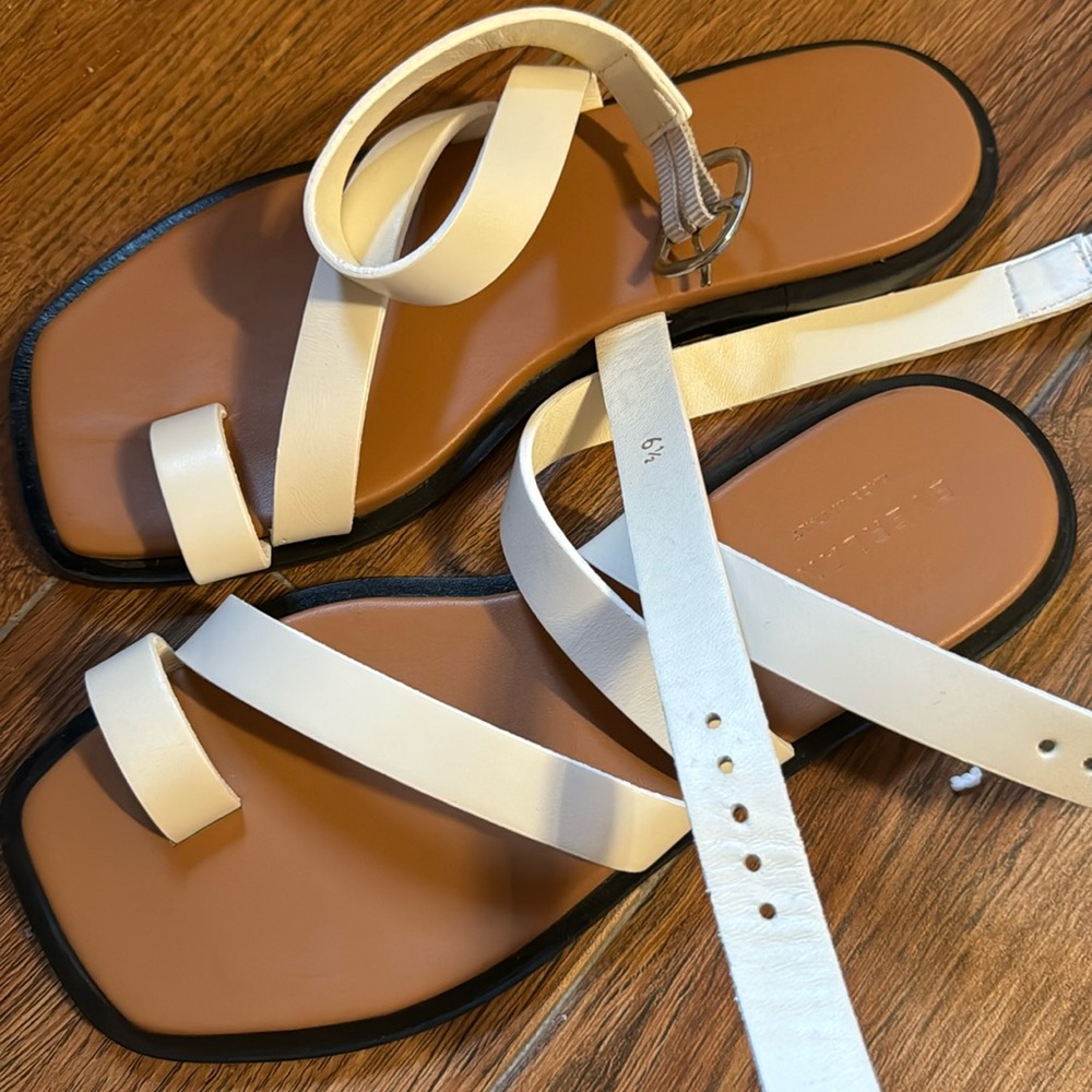 Everlane white sandals like new size 6.5